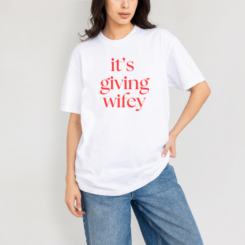 It’s Giving Wifey Tee | Bride to Be Shirt | Engagement Gift | Bridal Shower Outfit