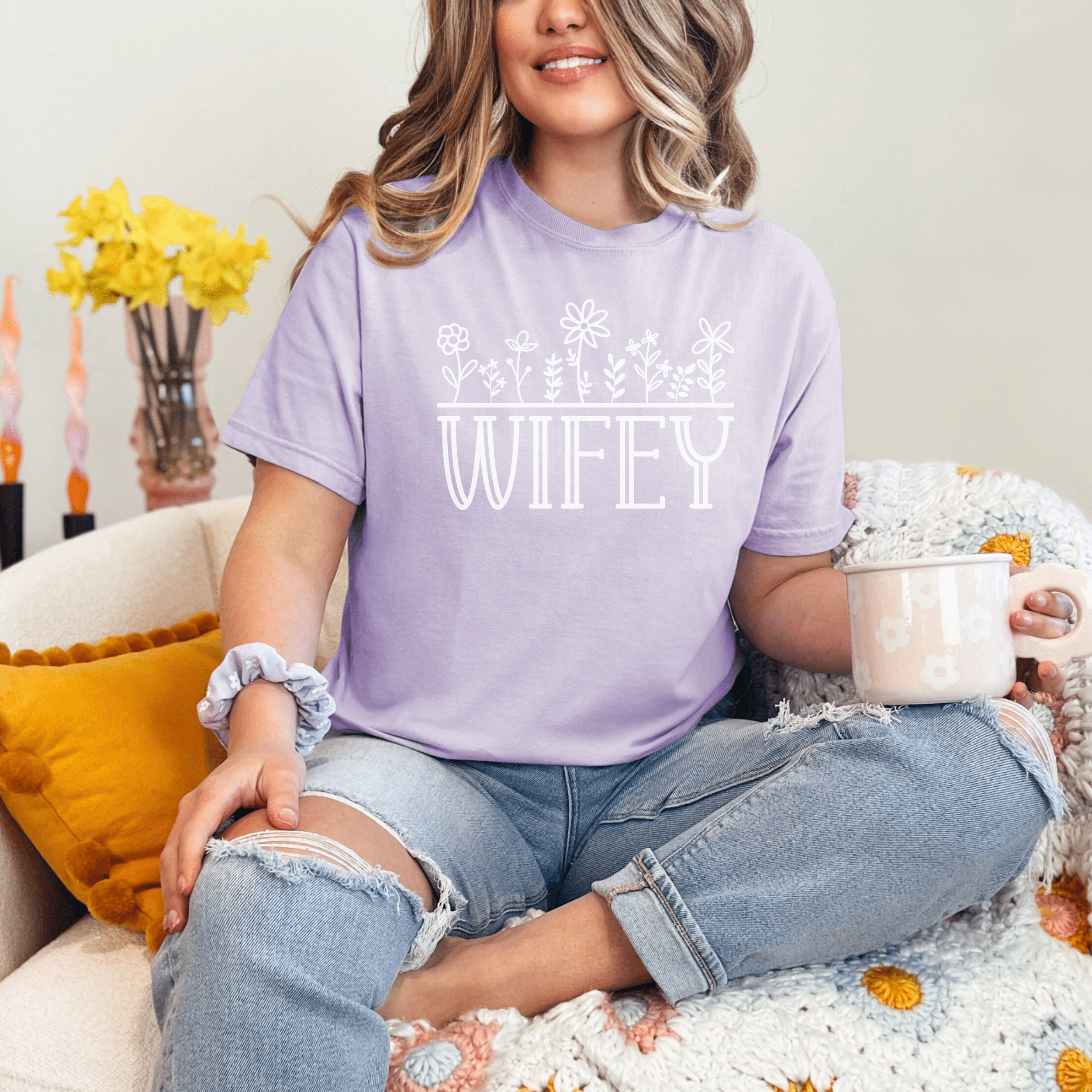 Wifey Floral T-Shirt | Bridal Gift | Engagement Gift | Wedding Accessory