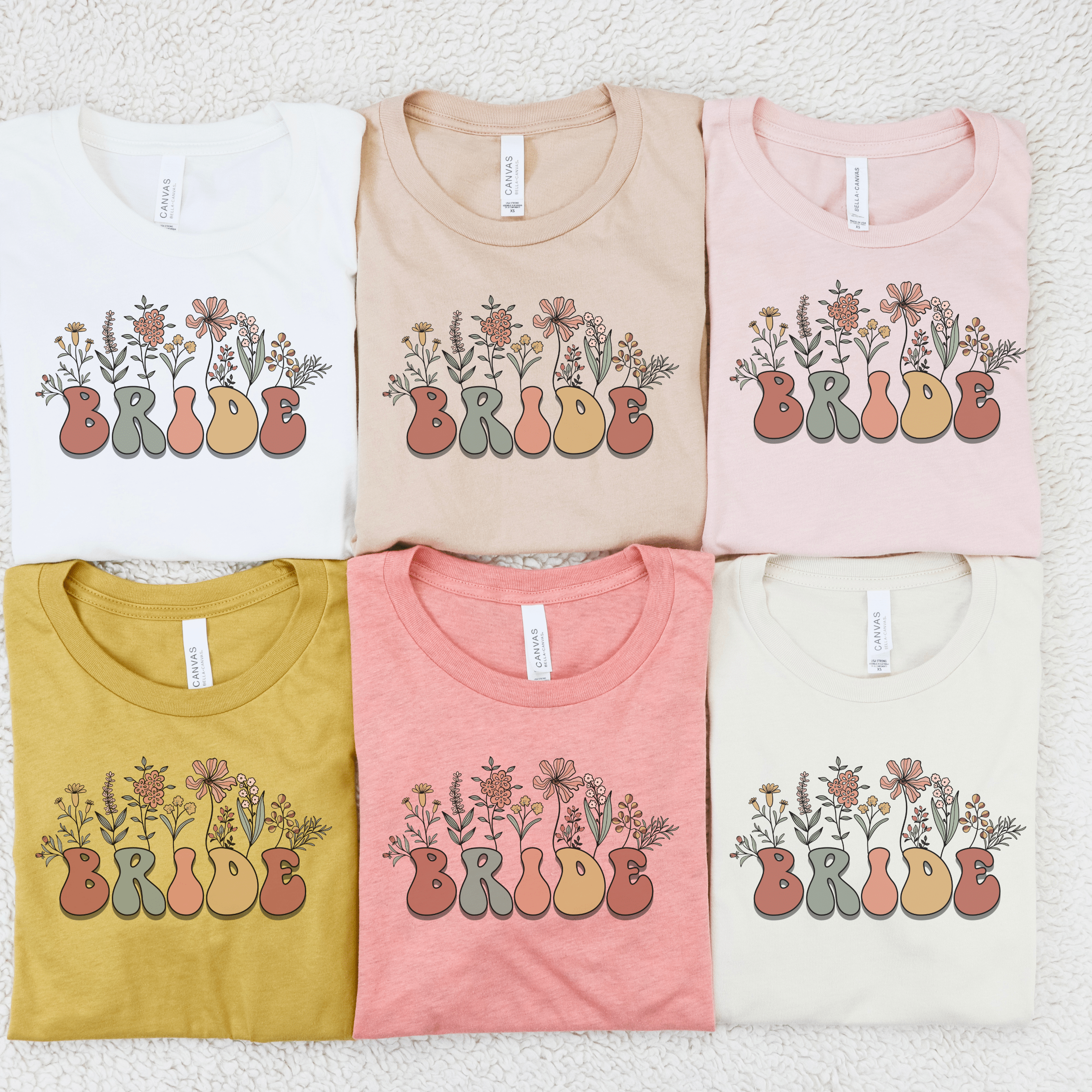 Floral Bride T-Shirt | Bride Shirt | Engagement Gift | Bridal Shower Outfit