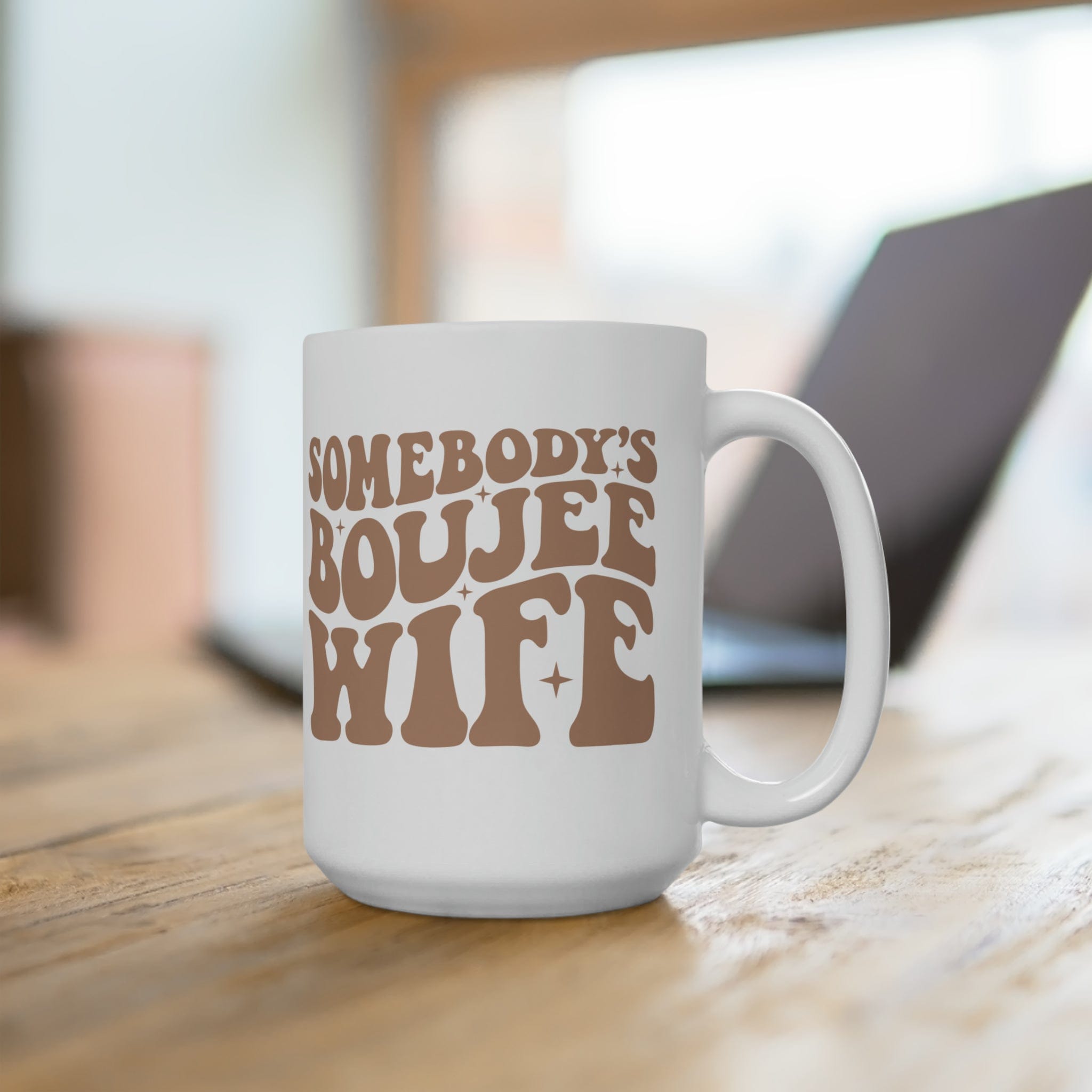 Boujee Wife 15oz Mug - Sand