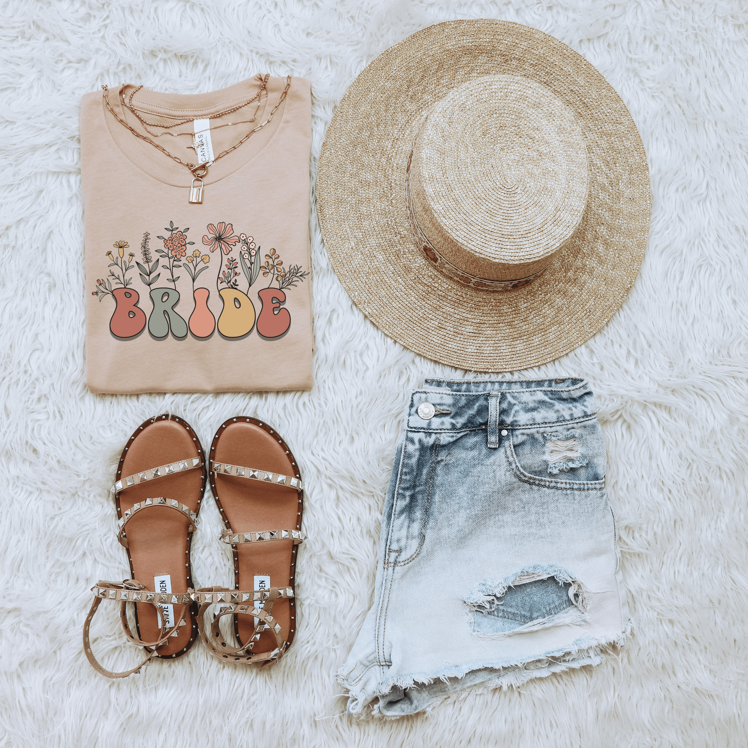 Floral Bride T-Shirt | Bride Shirt | Engagement Gift | Bridal Shower Outfit