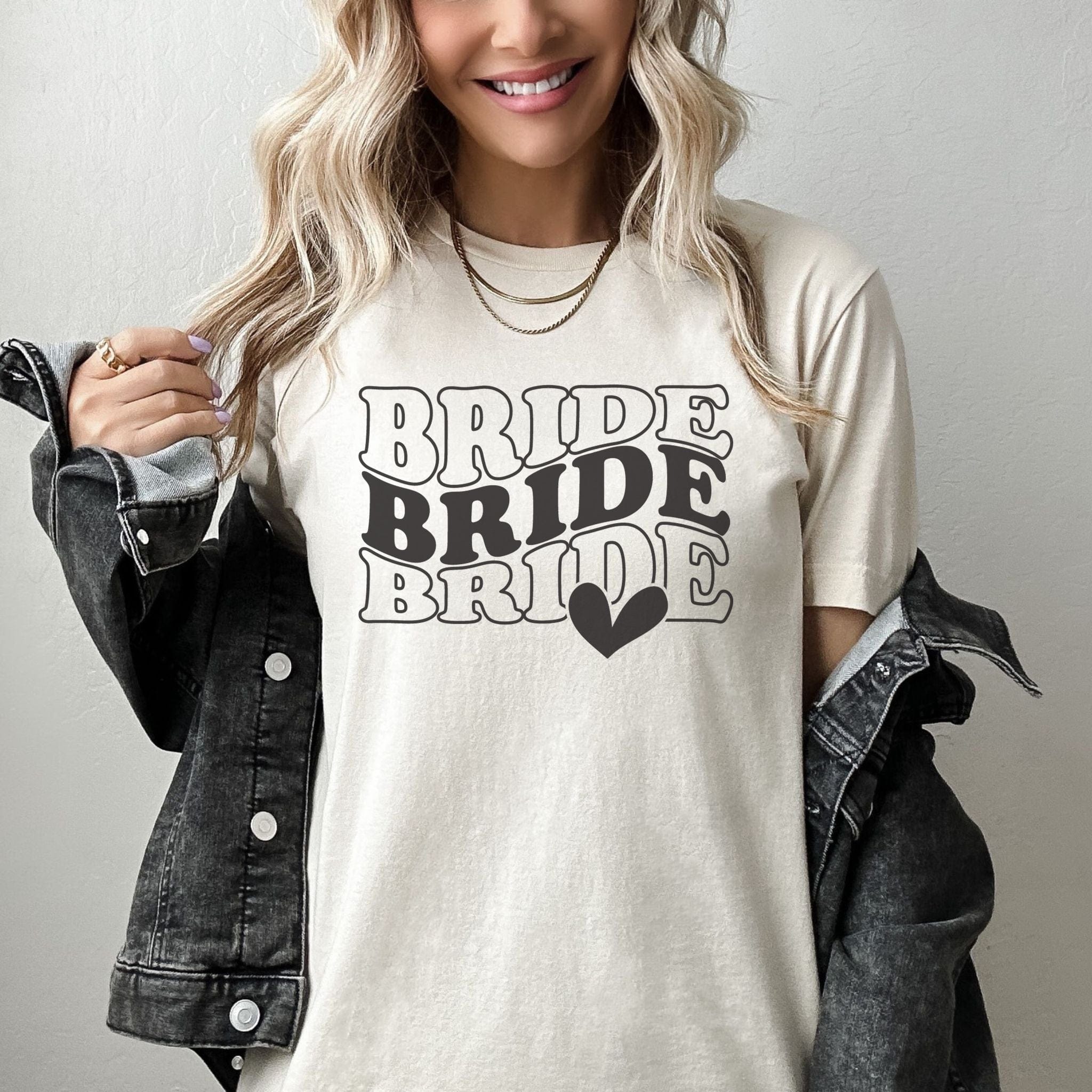 Bride Heart T-Shirt | Bride Shirt | Engagement Gift | Bridal Shower Outfit