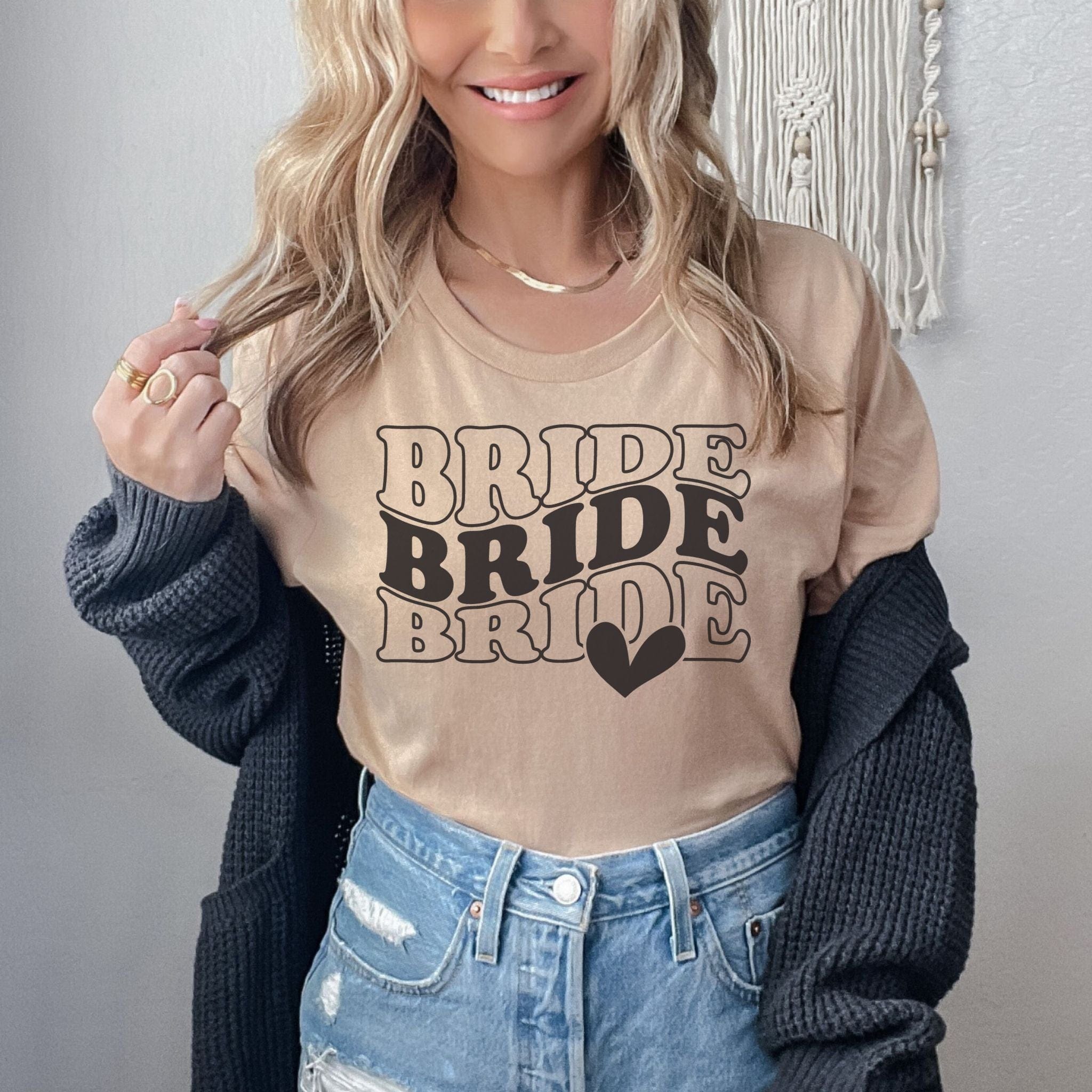 Bride Heart T-Shirt | Bride Shirt | Engagement Gift | Bridal Shower Outfit