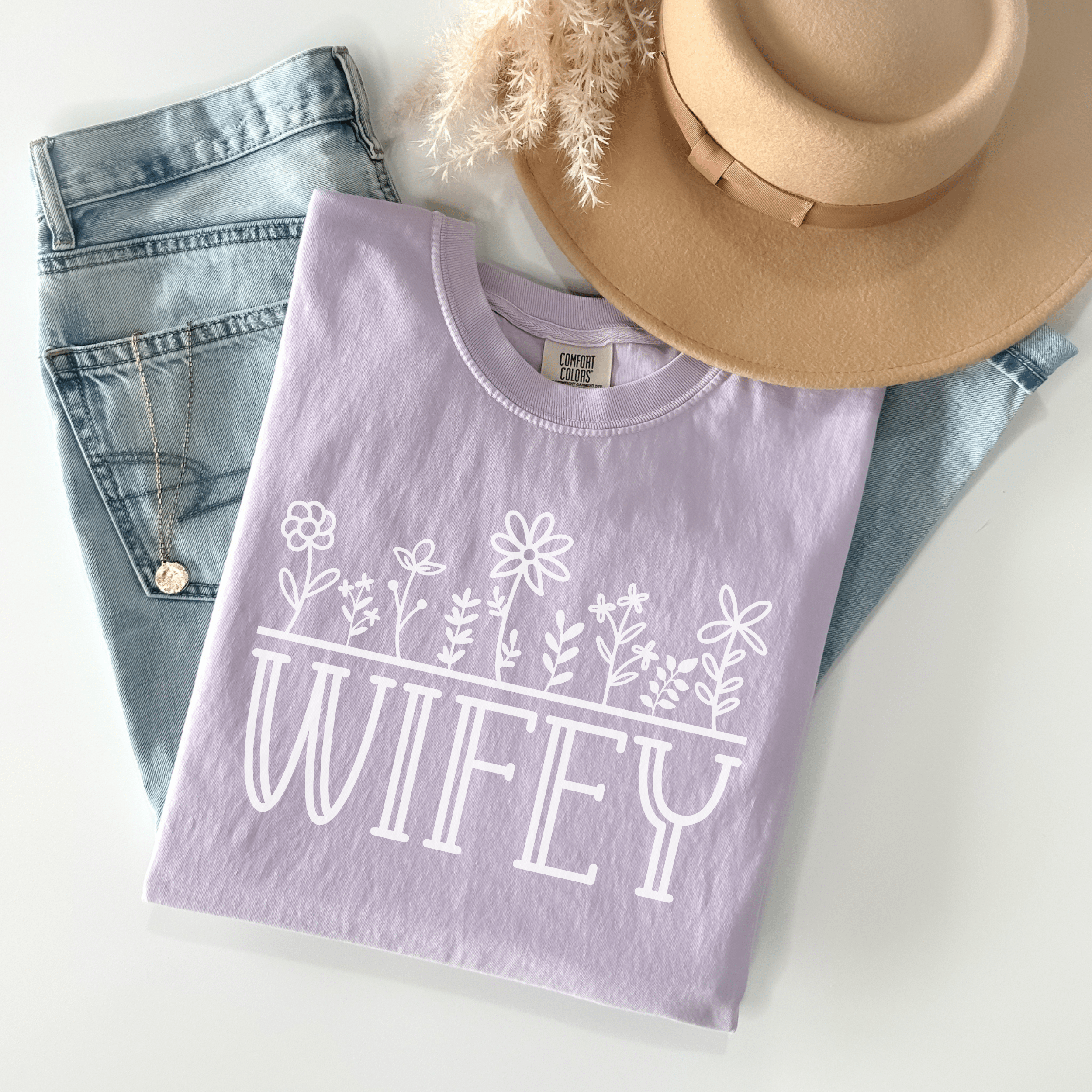 Wifey Floral T-Shirt | Bridal Gift | Engagement Gift | Wedding Accessory