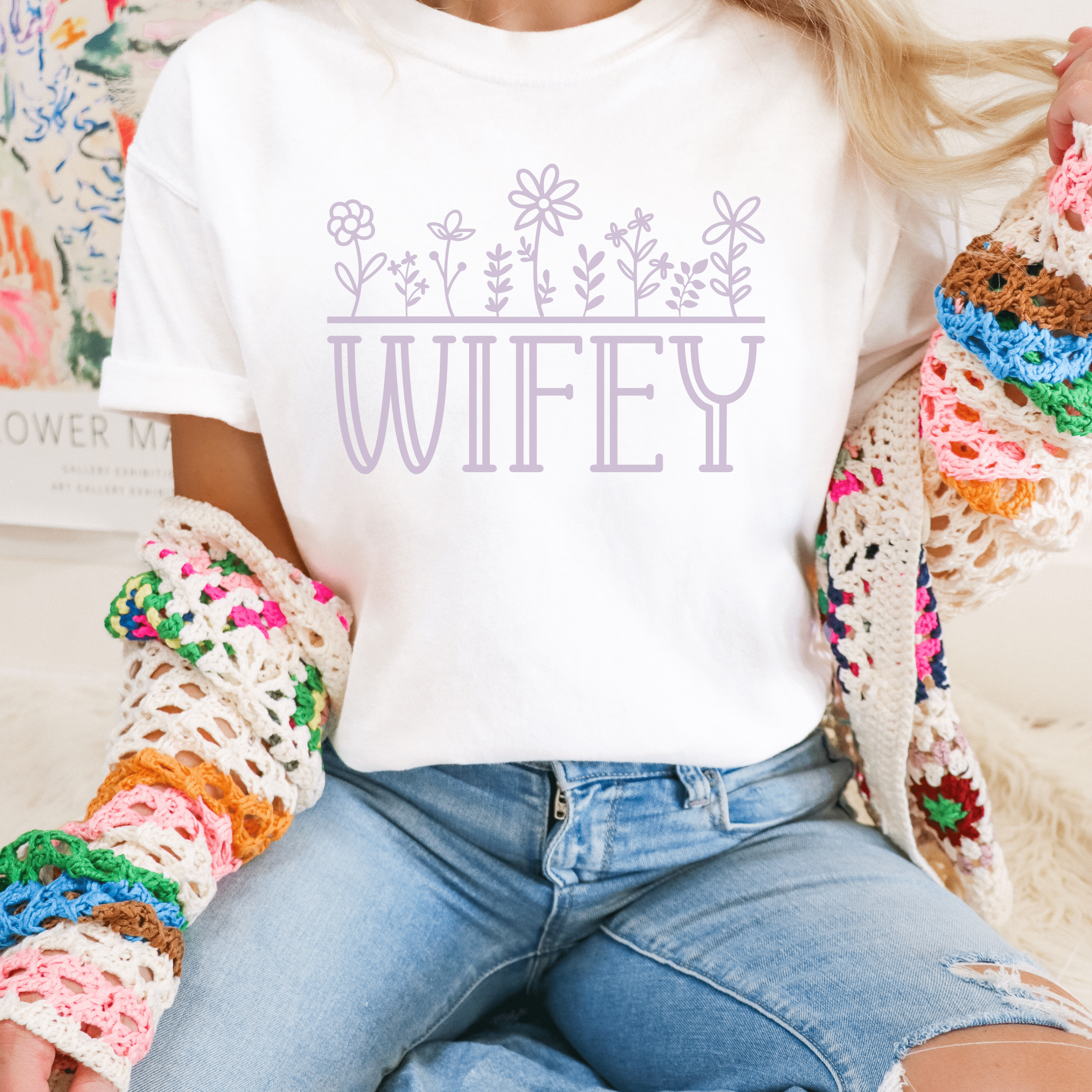 Wifey Floral T-Shirt | Bridal Gift | Engagement Gift | Wedding Accessory