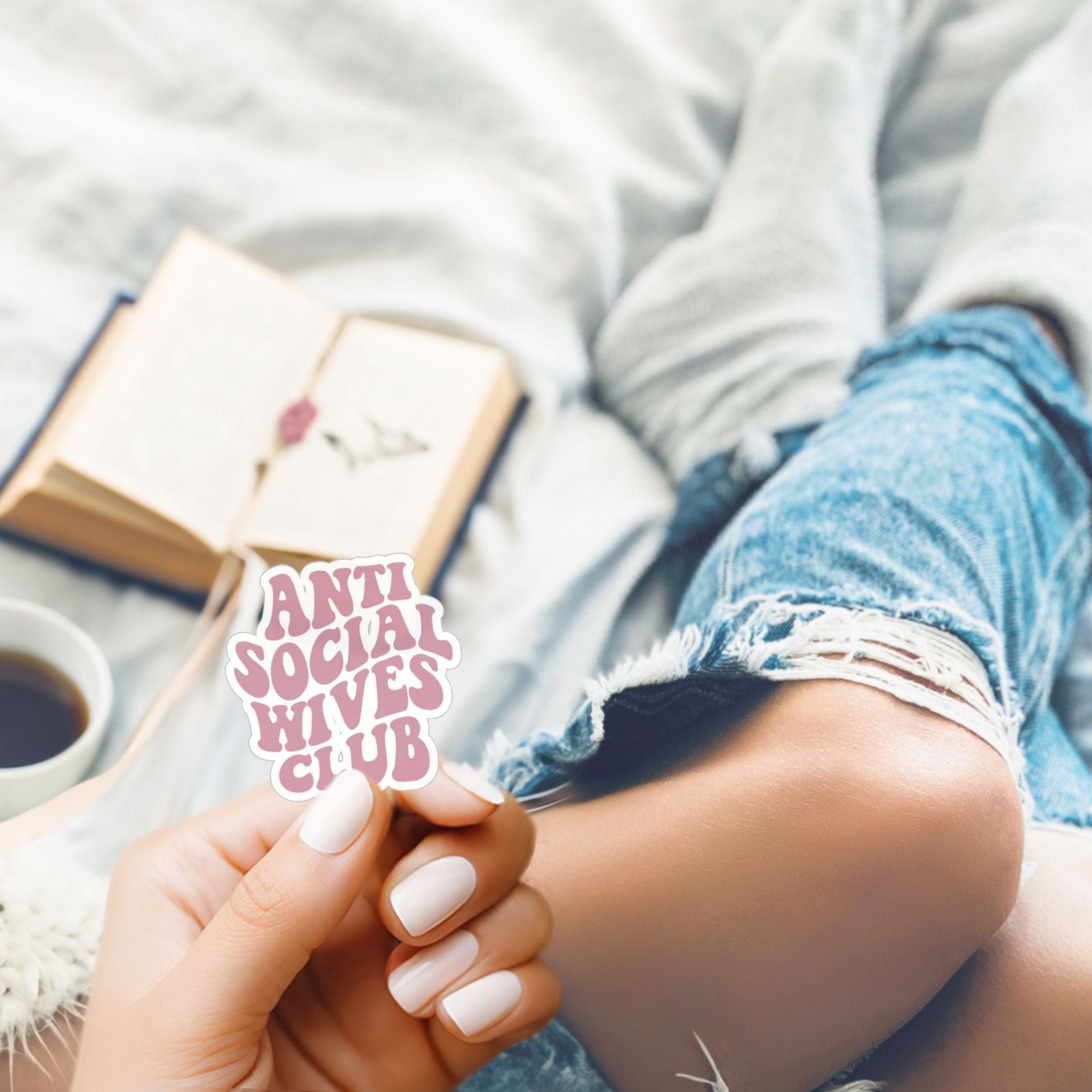 Anti Social Wives Club Sticker | Bridal Gift | Engagement Gift | Wedding Accessory