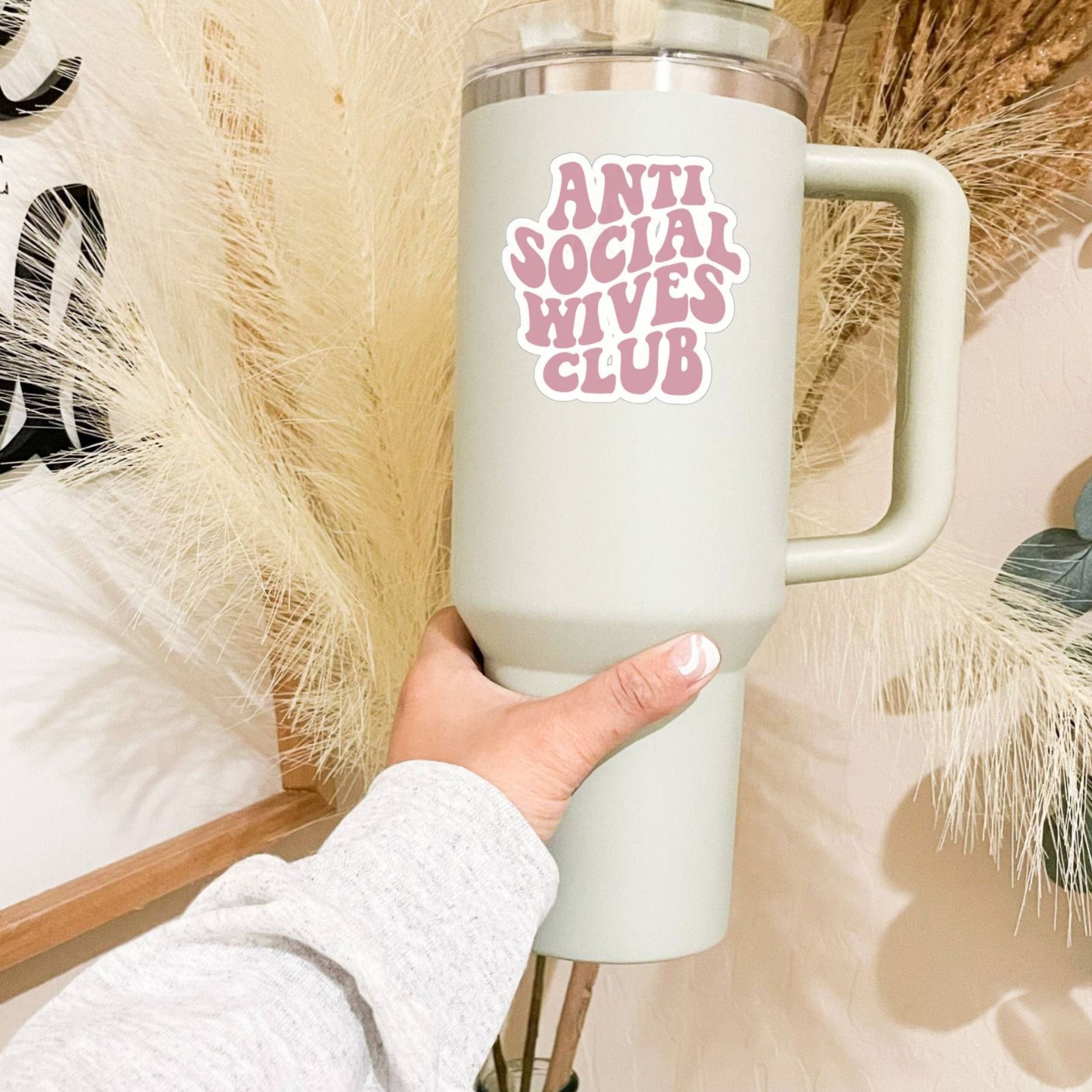 Anti Social Wives Club Sticker | Bridal Gift | Engagement Gift | Wedding Accessory